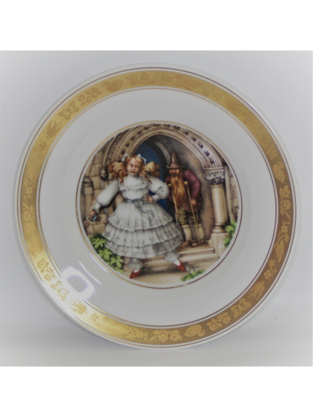 ROYAL COPENHAGEN The Red Shoes Plate*1975 Signed Ellison*Hans Christian Andersen
